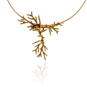 Gold Vermeil Branch Necklace-Necklaces-Lisa Cimino-Pistachios