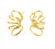 Gold Vermeil Circle Cylinder Earrings-Earrings-Theodora Daraklitsa-Pistachios