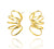 Gold Vermeil Circle Cylinder Earrings-Earrings-Theodora Daraklitsa-Pistachios