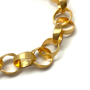 Gold Vermeil Circle Link Bracelet-Bracelets-Manuela Carl-Pistachios