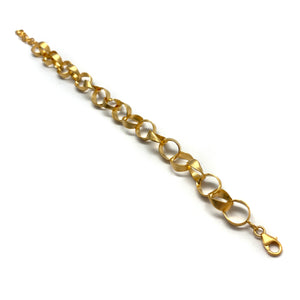 Gold Vermeil Circle Link Bracelet-Bracelets-Manuela Carl-Pistachios