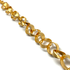 Gold Vermeil Circle Link Bracelet-Bracelets-Manuela Carl-Pistachios