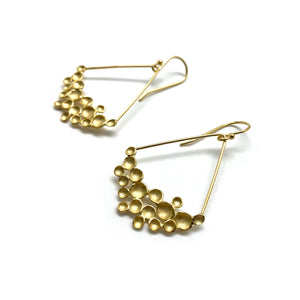 Gold Vermeil Cluster Dome Earrings-Earrings-Sarah Richardson-Pistachios