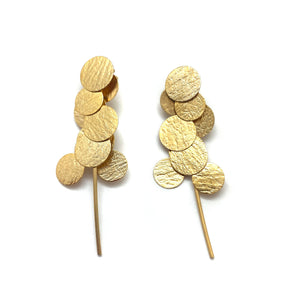 Gold Vermeil Cluster Earrings-Earrings-Malgosia Kalinska-Pistachios