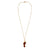 Gold Vermeil Double Leaf Necklace-Necklaces-Sabine Müller-Pistachios