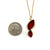 Gold Vermeil Double Leaf Necklace-Necklaces-Sabine Müller-Pistachios