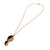 Gold Vermeil Double Leaf Necklace-Necklaces-Sabine Müller-Pistachios