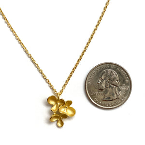 Gold Vermeil Flower Cluster Necklace-Necklaces-Sarah Richardson-Pistachios