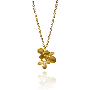 Gold Vermeil Flower Cluster Necklace-Necklaces-Sarah Richardson-Pistachios