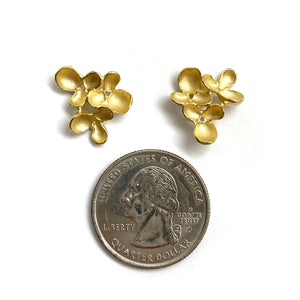 Gold Vermeil Flower Cluster Studs-Earrings-Sarah Richardson-Pistachios