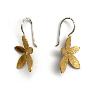 Gold Vermeil Flower Earrings-Earrings-Manuela Carl-Pistachios