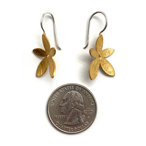 Gold Vermeil Flower Earrings-Earrings-Manuela Carl-Pistachios