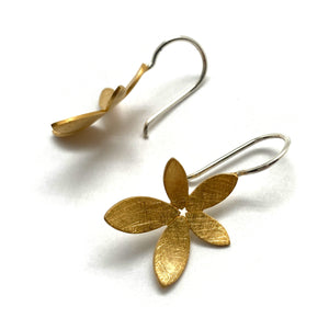 Gold Vermeil Flower Earrings-Earrings-Manuela Carl-Pistachios