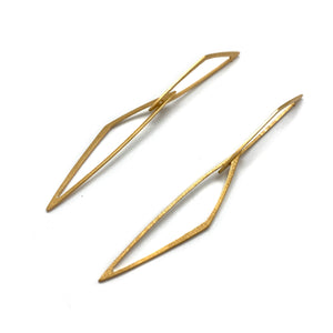 Gold Vermeil Geometric Earrings-Earrings-Anna Krol-Pistachios