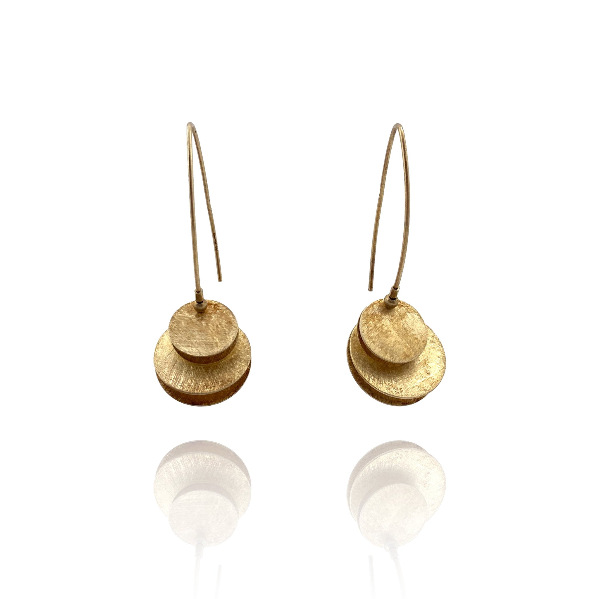 LOVISA Gold Disc w/ red,black,gold color earrings Get 5 for $17.99