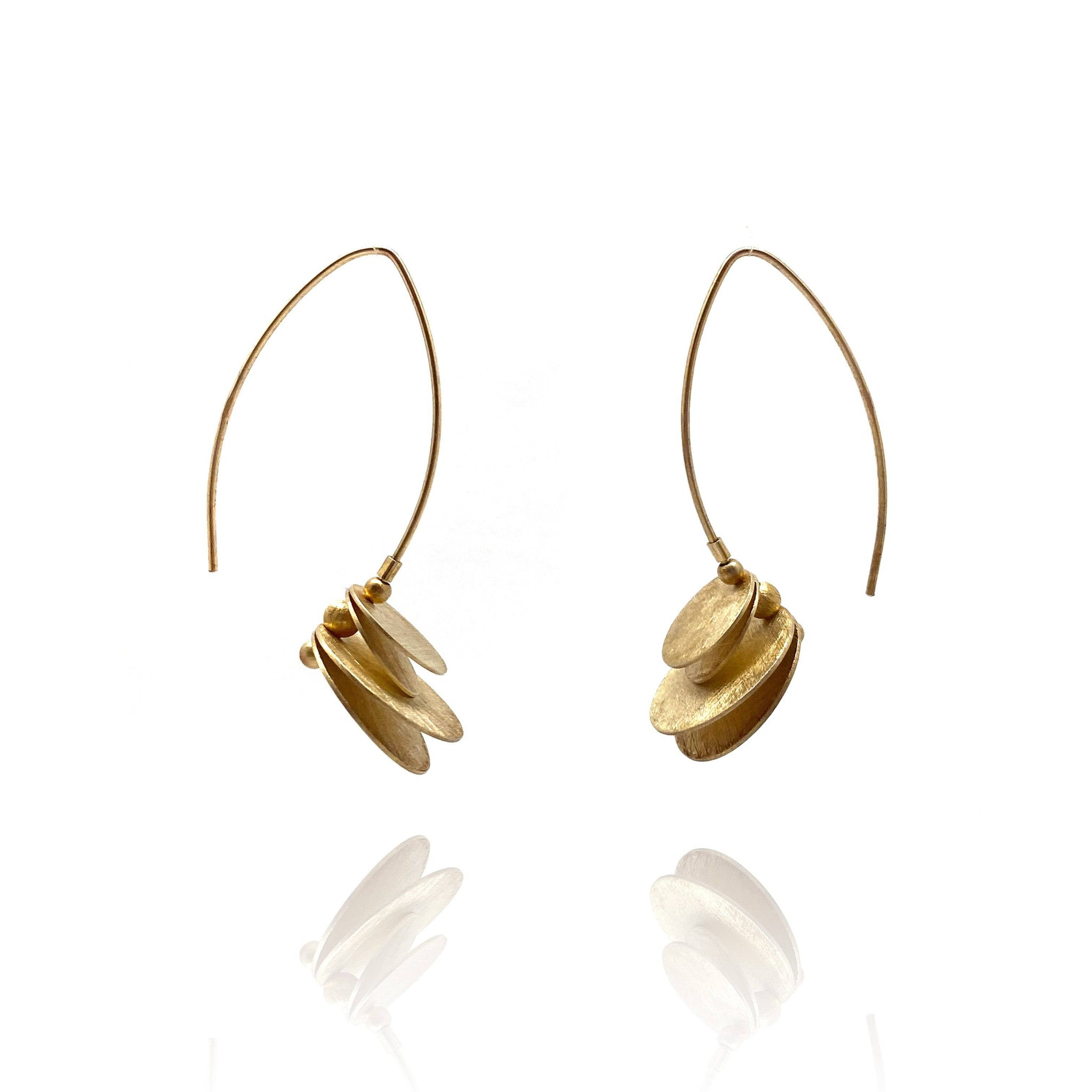 9ct gold deals disc earrings