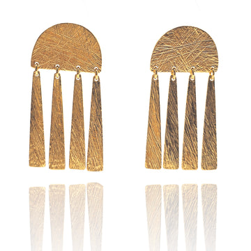 Gold Vermeil Linear Arch Earrings