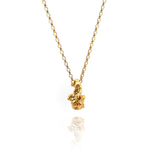 Gold Vermeil Nugget and Pearl Interchangable Necklace-Necklaces-Fruit Bijoux-Pistachios