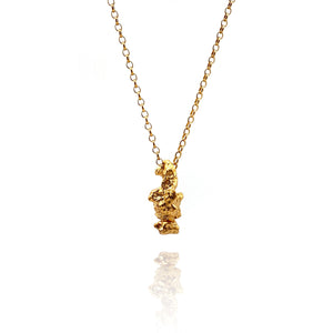 Gold Vermeil Nugget and Pearl Interchangable Necklace-Necklaces-Fruit Bijoux-Pistachios