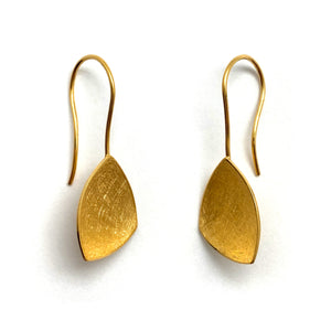 Gold Vermeil Triangle Earrings-Earrings-Manuela Carl-Pistachios