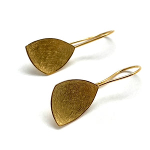 Gold Vermeil Triangle Earrings-Earrings-Manuela Carl-Pistachios
