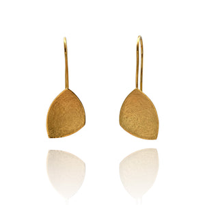 Gold Vermeil Triangle Earrings-Earrings-Manuela Carl-Pistachios
