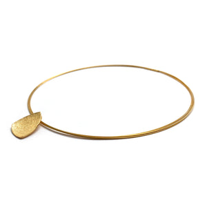 Gold Vermeil Triangle Pendant Necklace-Necklaces-Manuela Carl-Pistachios