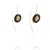 Gold Vermeil and Black Double Circle Earrings-Earrings-Mariusz Fatyga-Pistachios