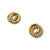 Gold Vermeil and CZ Intertwined Studs-Earrings-Manuela Carl-Pistachios