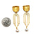 Gold Vermeil and Pearl Arch Earrings-Earrings-Veronika Majewska-Pistachios