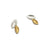 Gold Vermeil and Silver Leaf Studs-Earrings-Manuela Carl-Pistachios