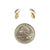 Gold Vermeil and Silver Leaf Studs-Earrings-Manuela Carl-Pistachios