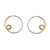 Gold Vermeil and Silver Loop Earrings-Earrings-Claudia Vallejo-Pistachios