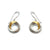 Gold Vermeil and Silver Twist Earrings-Earrings-Manuela Carl-Pistachios
