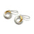 Gold Vermeil and Silver Twist Earrings-Earrings-Manuela Carl-Pistachios