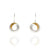 Gold Vermeil and Silver Twist Earrings-Earrings-Manuela Carl-Pistachios