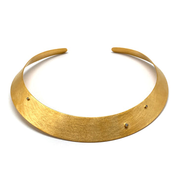 Gold and CZ Collar