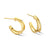 Gold and Diamond Mini Hoops-Earrings-DPT Werks-Pistachios