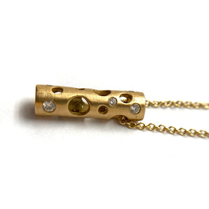 Gold and Diamond Necklace-Necklaces-Dana Bronfman-Pistachios