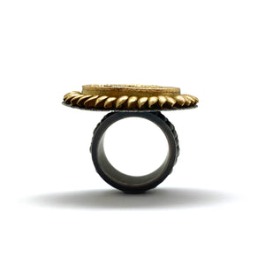 Gold and 'Diamond' Ring-Rings-So Young Park-Pistachios