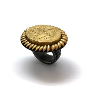 Gold and 'Diamond' Ring-Rings-So Young Park-Pistachios