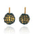 Gold and Green Knit Cord Earrings-Earrings-Brooke Marks-Swanson-Pistachios