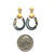 Gold and Hematite Beaded Drops-Earrings-Bernd Wolf-Pistachios