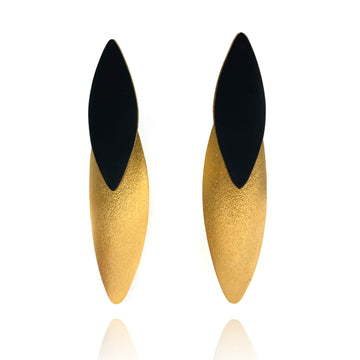 Gold and Matte Black Drops