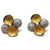 Gold and Pearl Clip On Earrings-Earrings-So Young Park-Pistachios