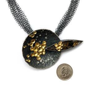Gold and Quartz Convertible Pendant-Necklaces-So Young Park-Pistachios
