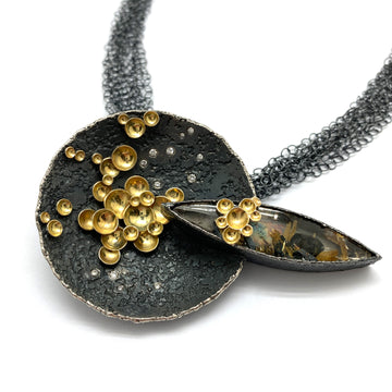 Gold and Quartz Convertible Pendant