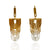 Gold and Silver Ombre Earrings-Earrings-Veronika Majewska-Pistachios