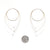 Gold and Silver Steel Hoop Earrings-Earrings-Meghan Riley-Pistachios