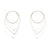 Gold and Silver Steel Hoop Earrings-Earrings-Meghan Riley-Pistachios